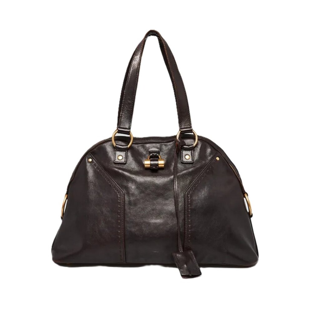 Yves Saint Laurent Dark Brown Satchel